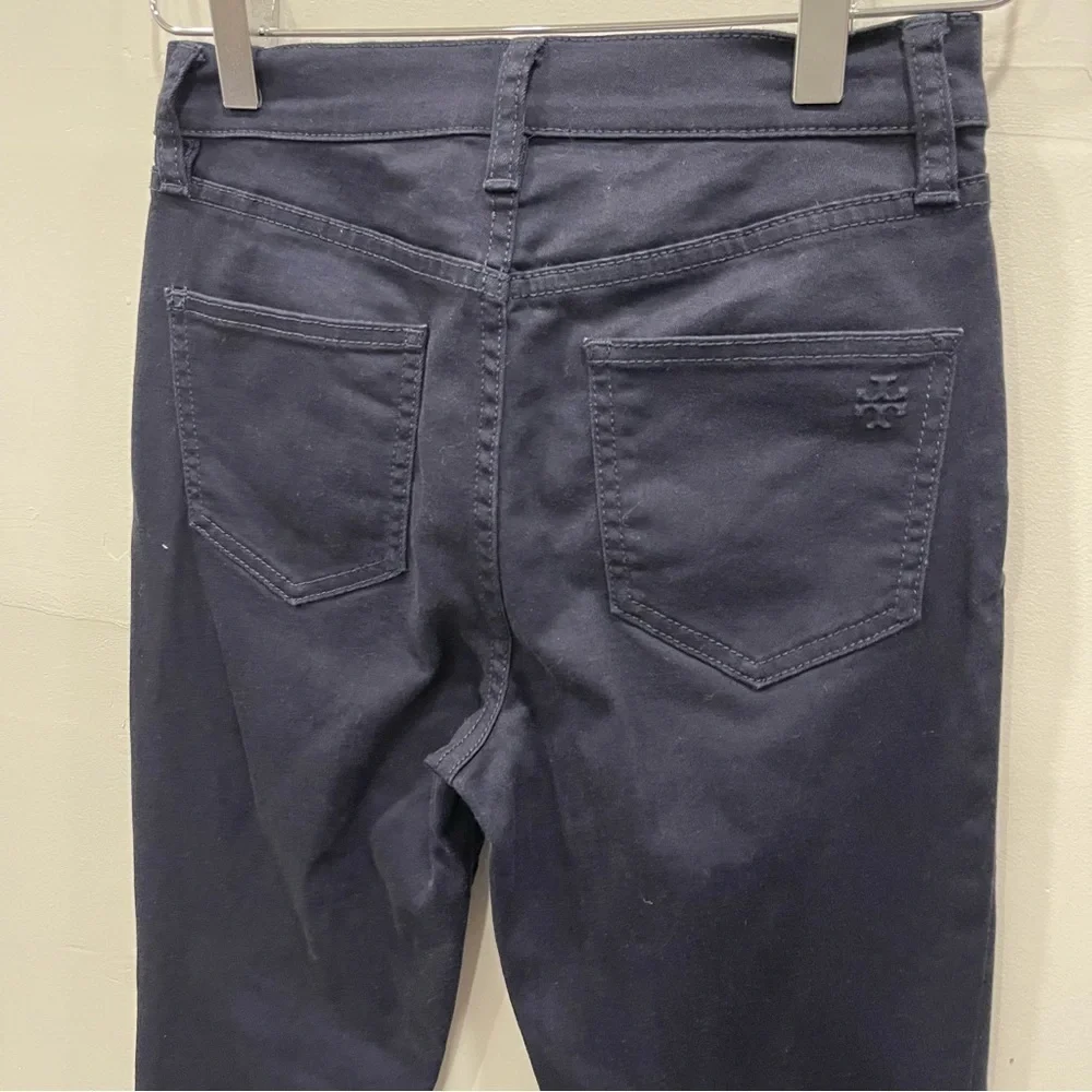 Tory Burch Dark Blue Skinny Ankle Pants Size 24